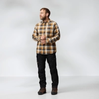 Fjallglim Shirt, kolor: 232-555 - Buckwheat Brown - Dark Navy