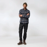 Ovik Heavy Flannel Shirt, kolor: 555-232 - Dark Navy - Buckwheat Brown - 3