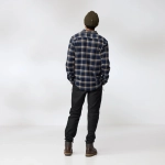 Ovik Heavy Flannel Shirt, kolor: 555-232 - Dark Navy - Buckwheat Brown - 5