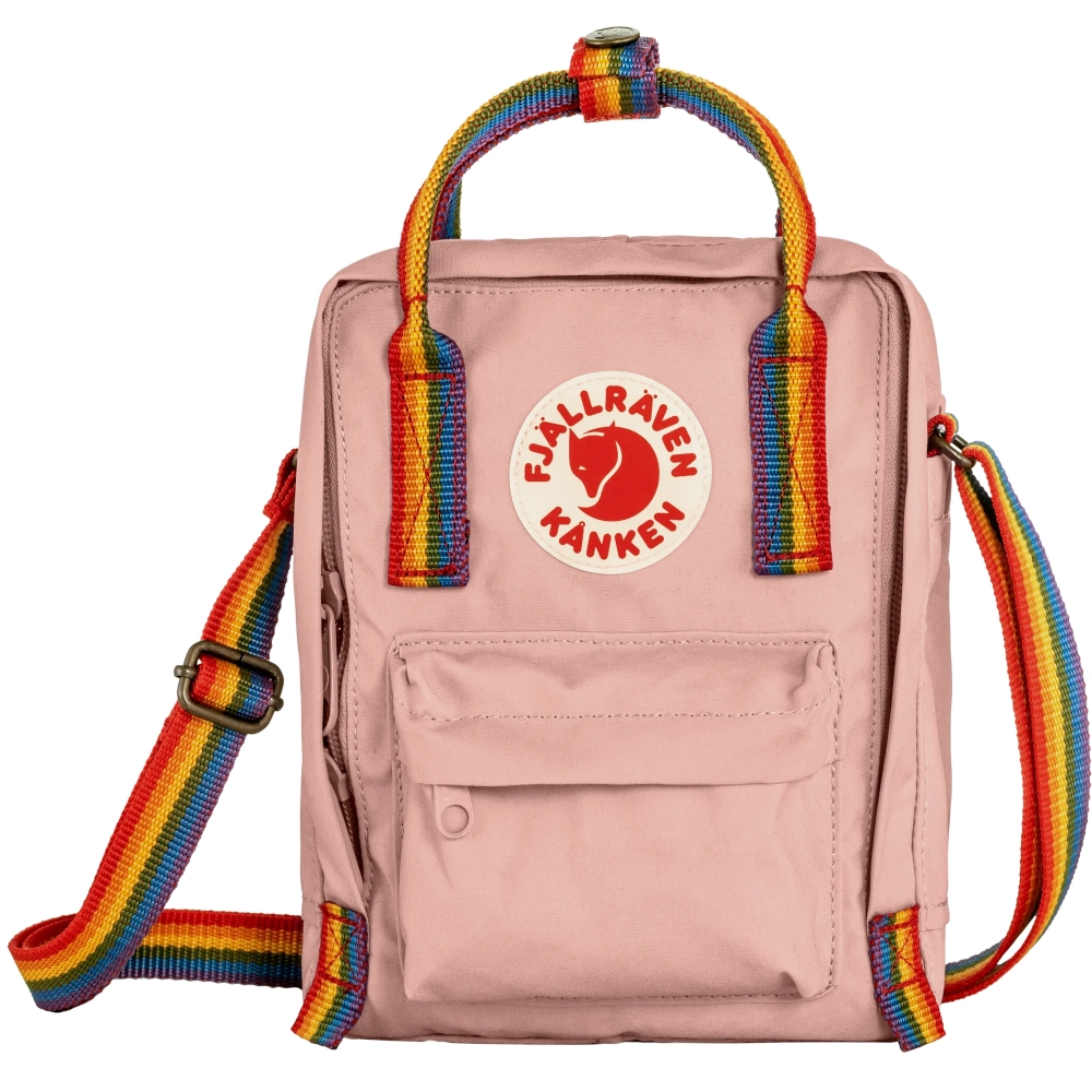 Kanken Rainbow Sling, kolor: 302-907 - Chalk Rose-Rainbow Pattern