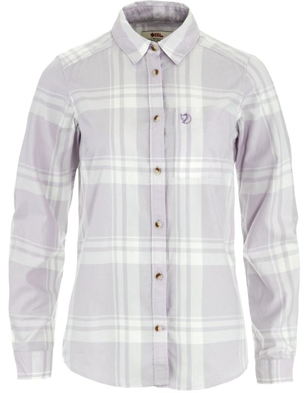 Ovik Lite Flannel Shirt W, kolor: 111-452 - Eggshell-Lavender Mist