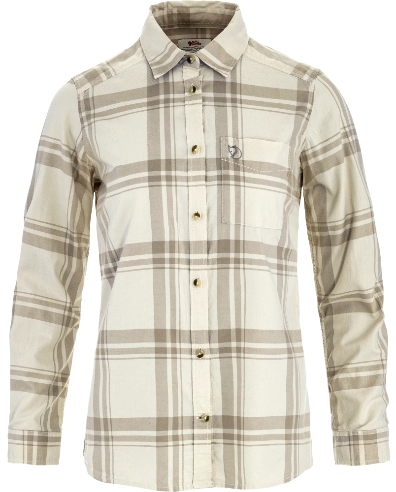 Ovik Lite Flannel Shirt W, kolor: 113-118 - Chalk White-Fossil, 1