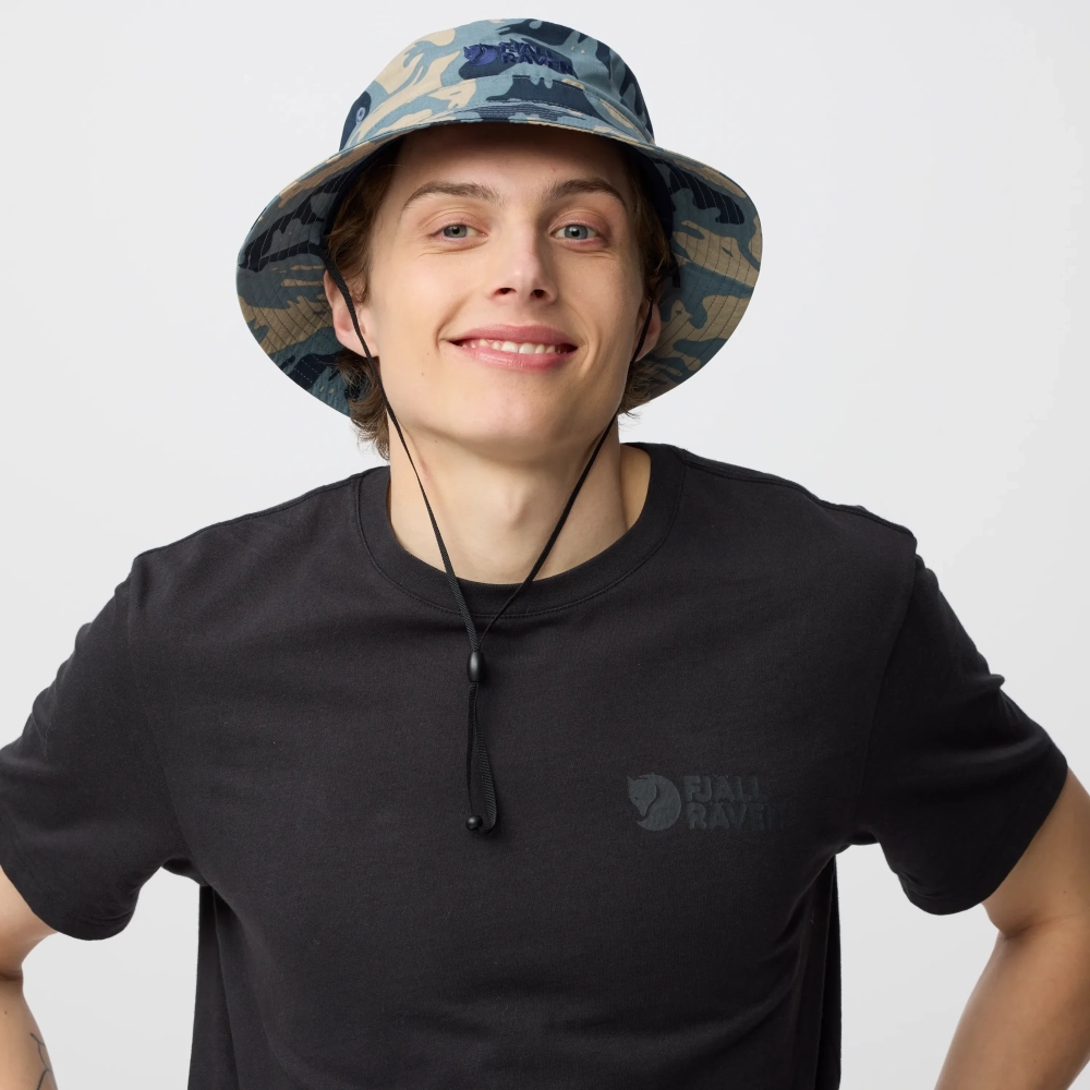 Vardag Bucket Hat, kolor: 577-118 - Nimbus Blue / Fossil - 3
