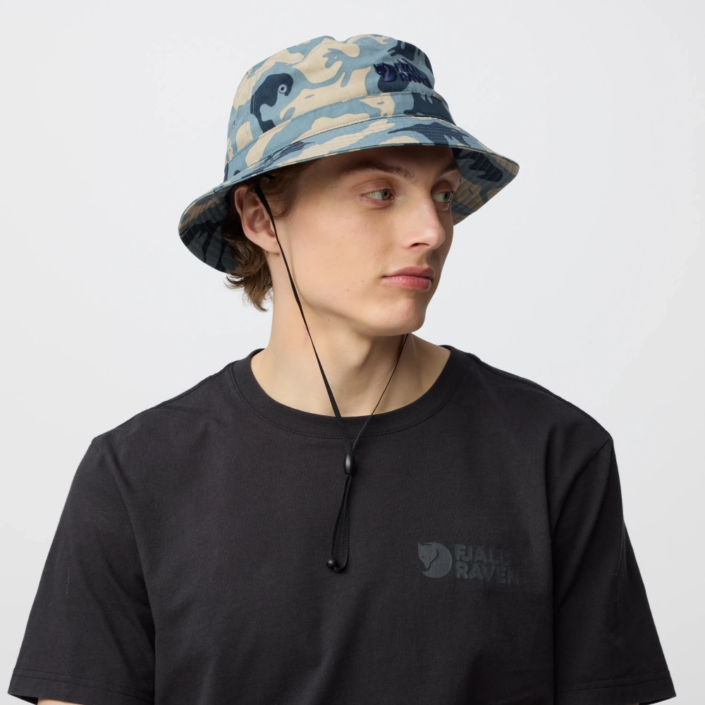 Vardag Bucket Hat, kolor: 577-118 - Nimbus Blue / Fossil - 5