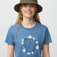 Fjallblomster Fox T-Shirt W, kolor: 543 - Dawn Blue