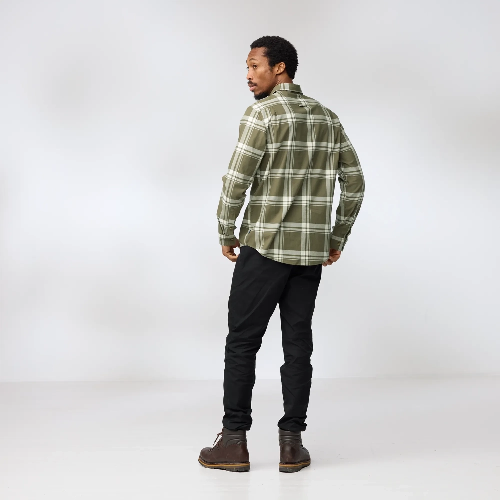 Ovik Lite Flannel Shirt, kolor: 625-113 - Laurel Green /Chalk White - 5