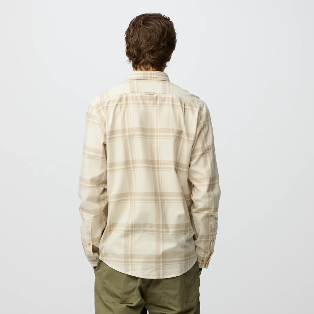Ovik Lite Flannel Shirt M, kolor: 113-118 - Chalk White /Fossil - 4