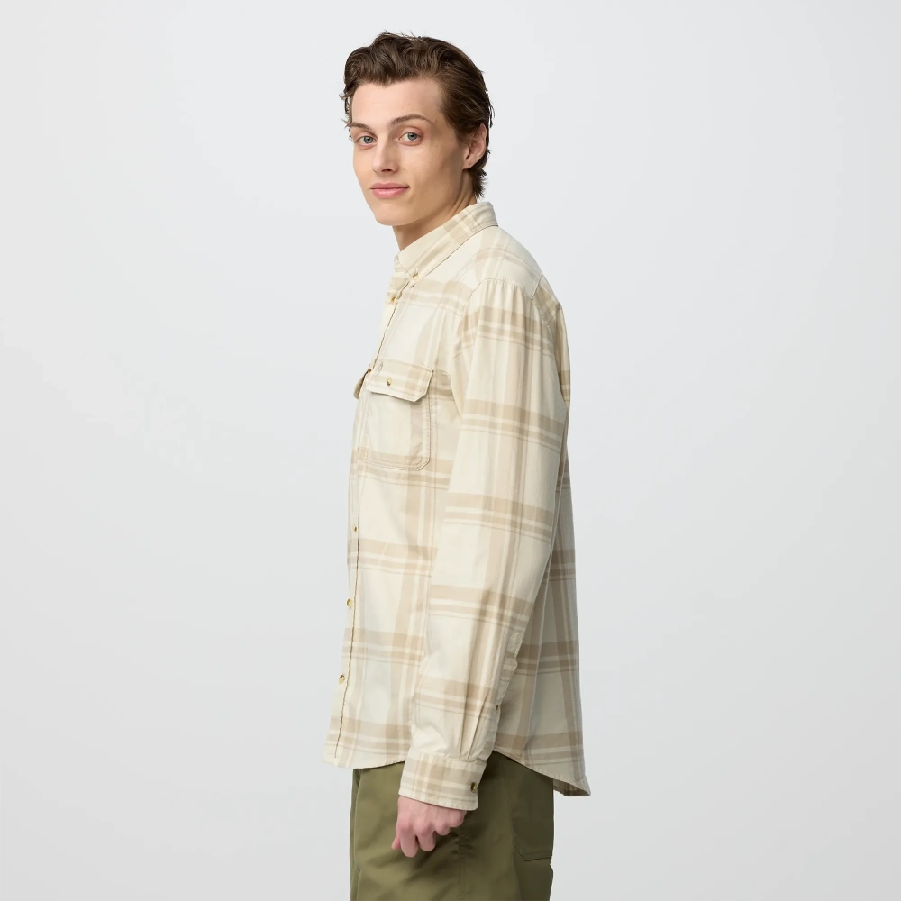 Ovik Lite Flannel Shirt M, kolor: 113-118 - Chalk White /Fossil - 6