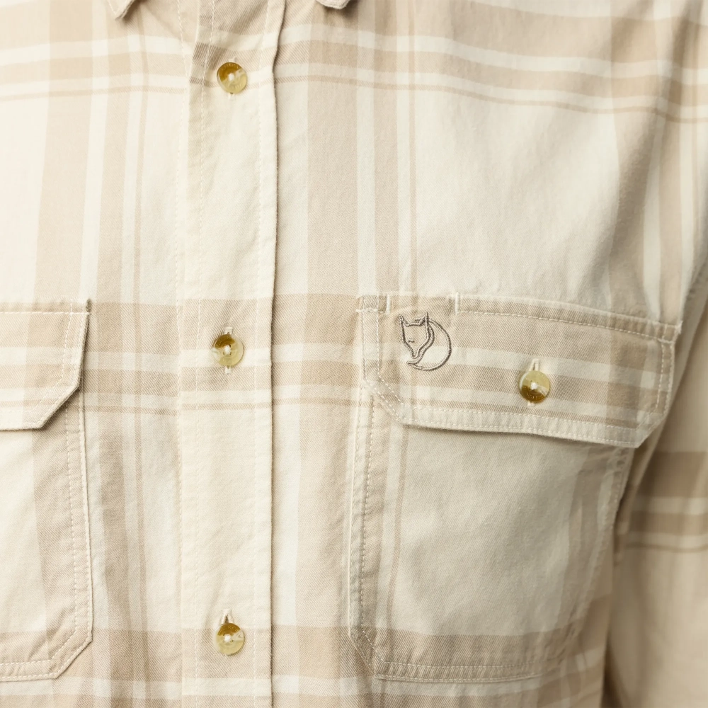 Ovik Lite Flannel Shirt M, kolor: 113-118 - Chalk White /Fossil - 9