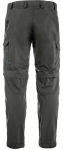 Vidda Pro Lite Zip-off Trousers, kolor: 030 - Dark Grey, tył