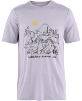 Hoja Lugnt Wool T-shirt, kolor: 452 - Lavender Mist