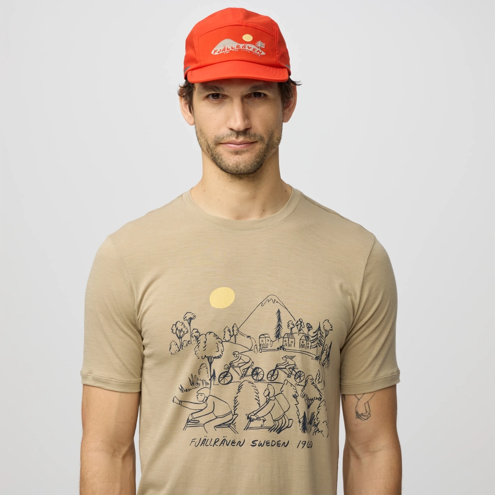 Hoja Lugnt Wool T-shirt, kolor: 118 - Fossil