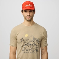 Hoja Lugnt Wool T-shirt, kolor: 118 - Fossil