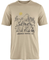 Hoja Lugnt Wool T-shirt, kolor: 118 - Fossil