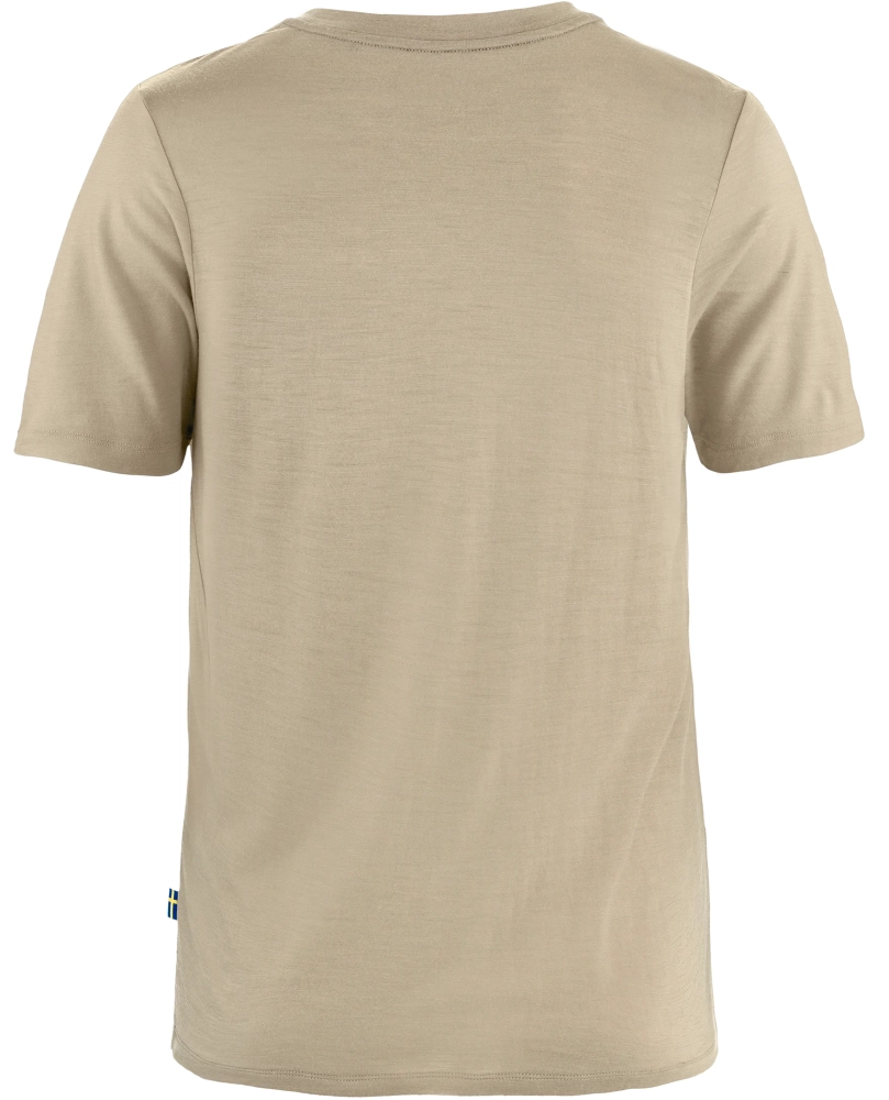 Hoja Lugnt Wool T-shirt, kolor: 118 - Fossil