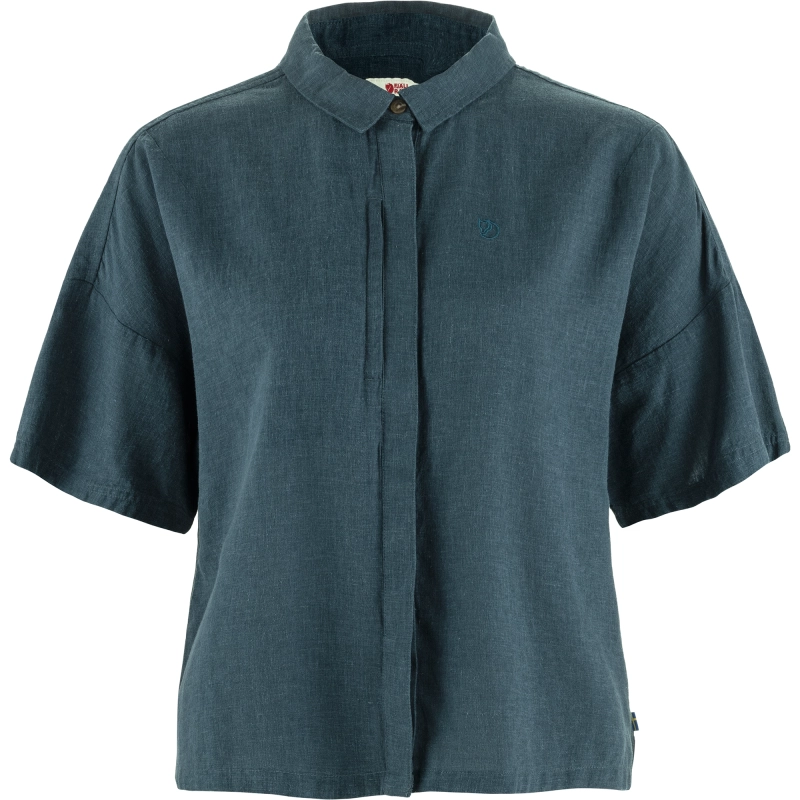 Fjallraven Ovik Hemp Camp Shirt SS W, kolor: 570 - Mountain Blue