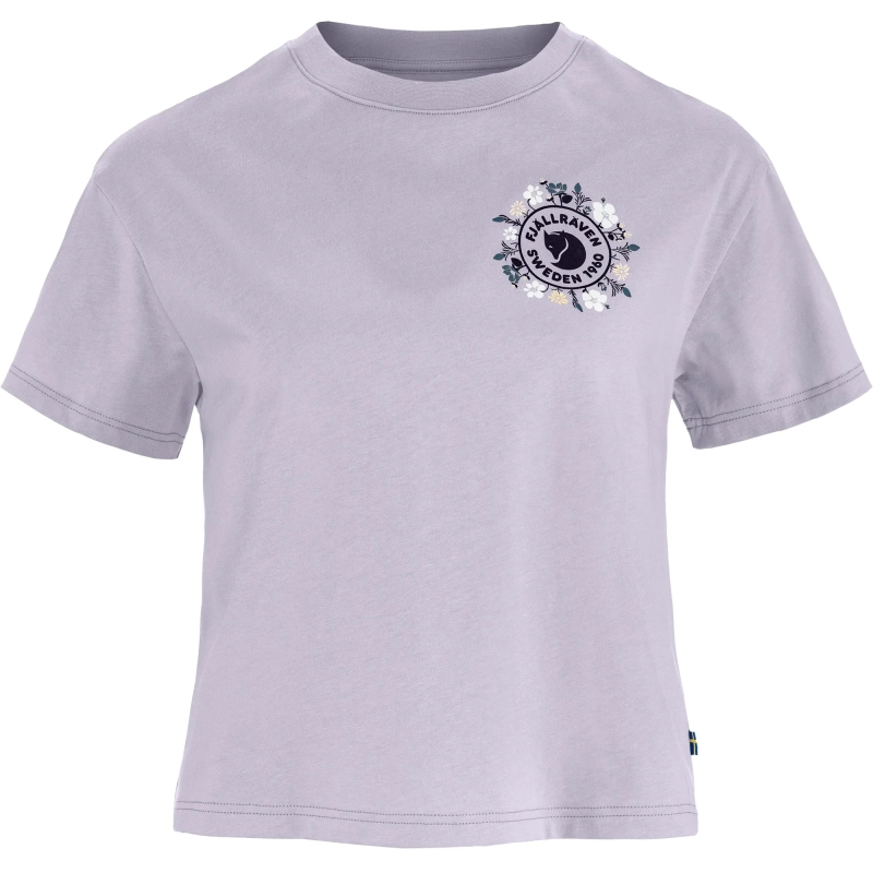 Fjallraven Fjallblomster Logo T-shirt W, kolor: 452 - Lavender Mist