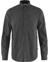Abisko Hike Shirt LS, kolor: 030 - Dark Grey, 1