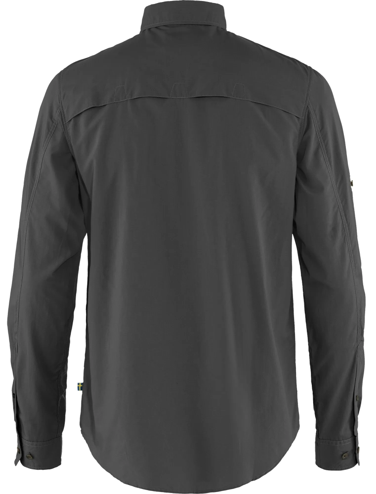 Abisko Hike Shirt LS, kolor: 030 - Dark Grey, 2