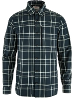 Abisko Hike Shirt LS, kolor: 555-113 - Dark Navy-Chalk White, 1
