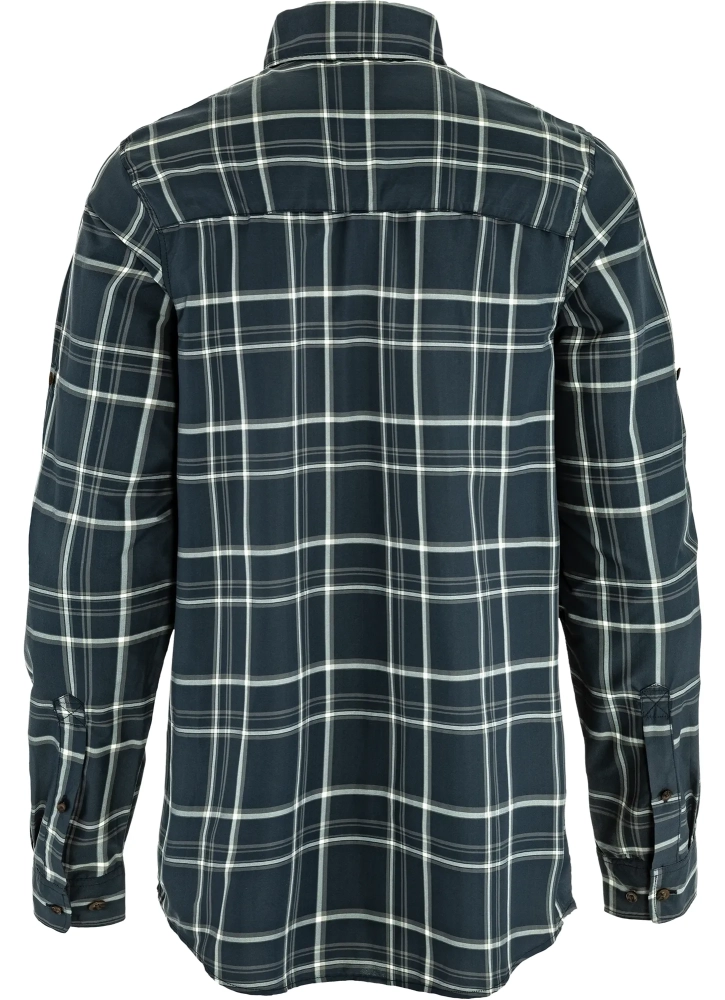 Abisko Hike Shirt LS, kolor: 555-113 - Dark Navy-Chalk White, 2