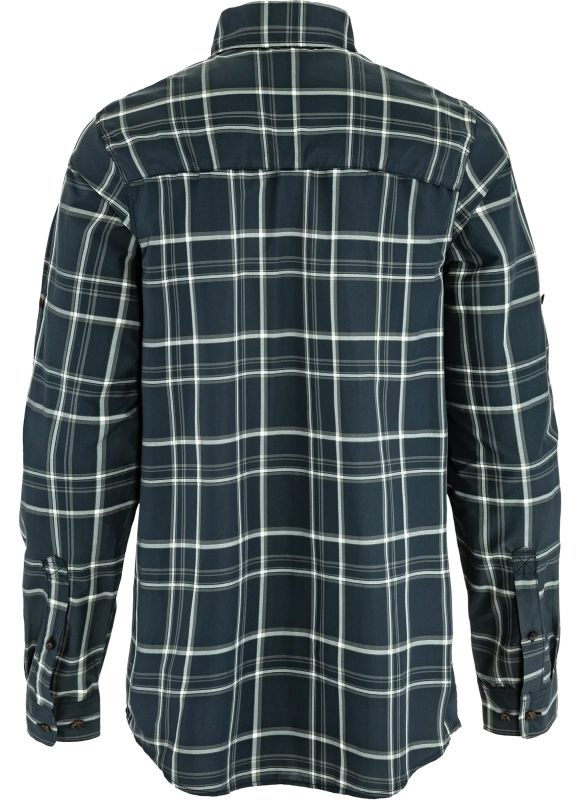 Abisko Hike Shirt LS, kolor: 555-113 - Dark Navy-Chalk White, 2
