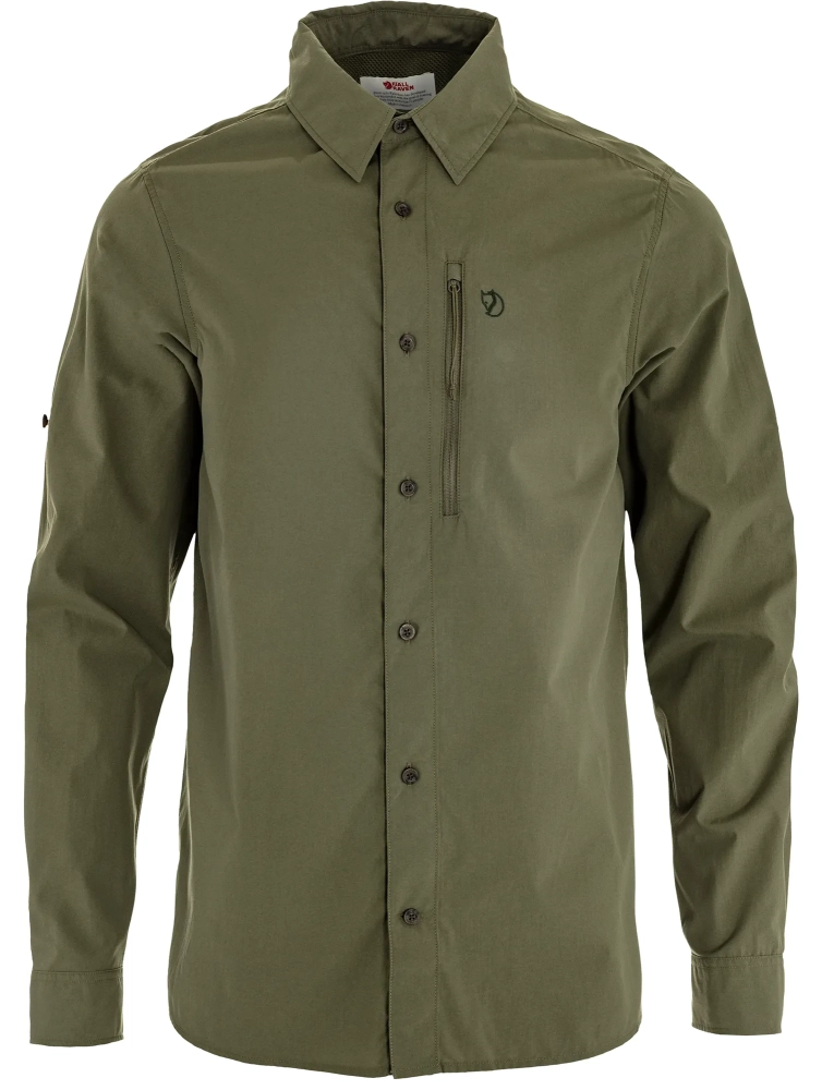 Abisko Hike Shirt LS, kolor: 625 - Laurel Green, 1