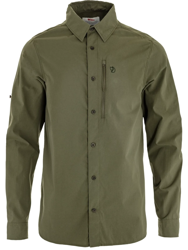 Abisko Hike Shirt LS, kolor: 625 - Laurel Green, 1