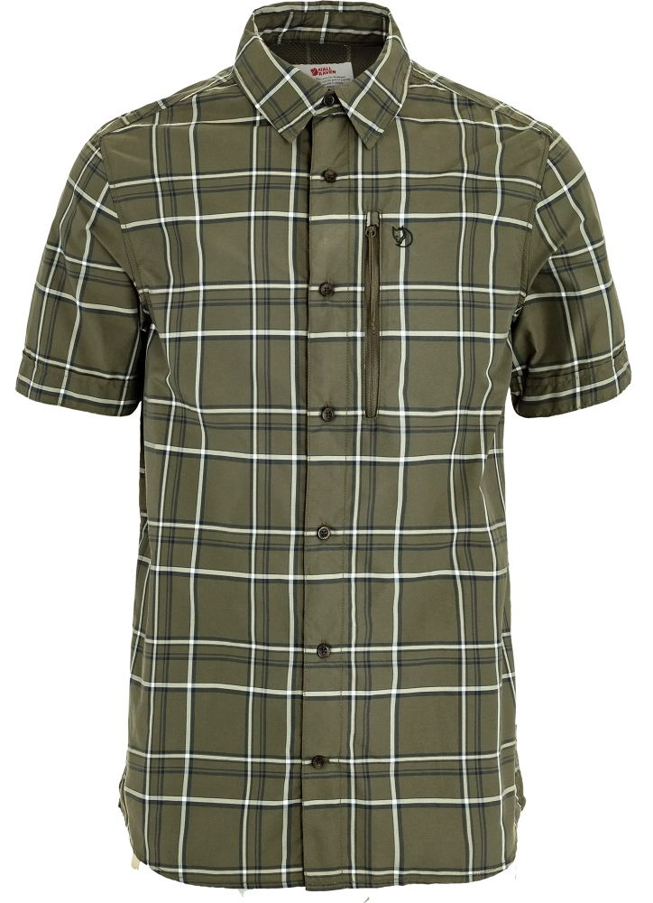 Abisko Hike Shirt SS, kolor: 625-113 - Laurel Green-Chalk White, 1
