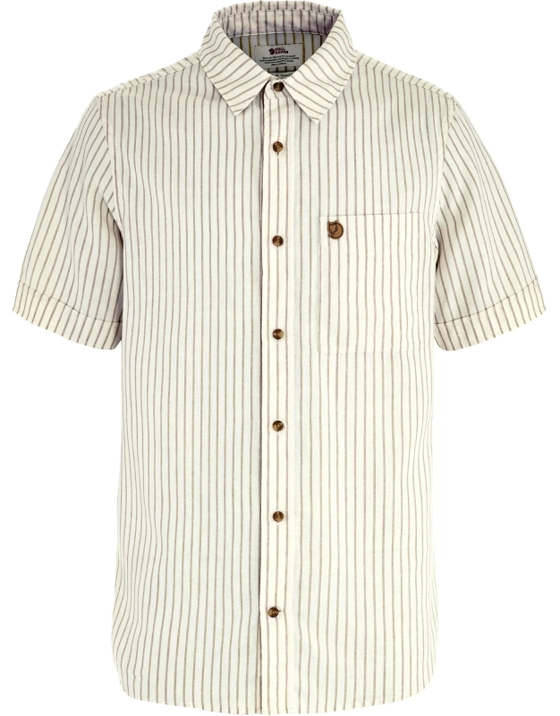 Ovik Travel Shirt SS, kolor: 113-195 - Chalk White-Sand Stone, 1