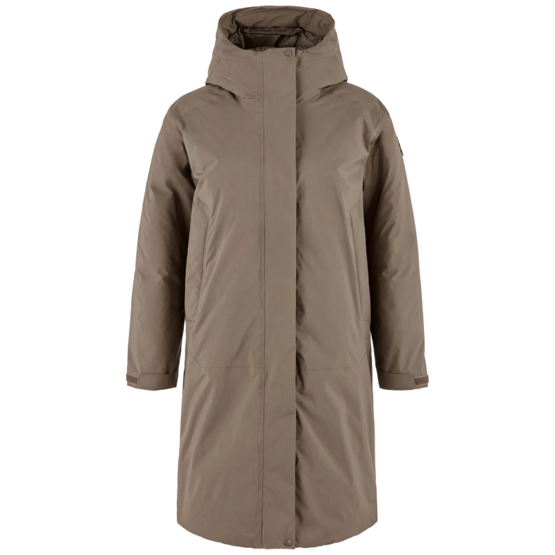 Ovik GTX Padded Parka W | Suede Brown -1