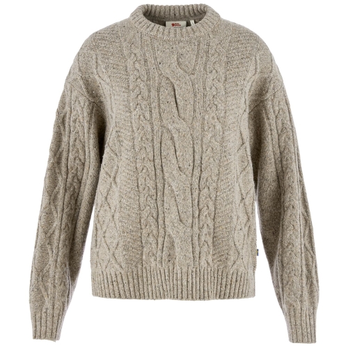 Ovik Cable Knit W | 021 Fog -1