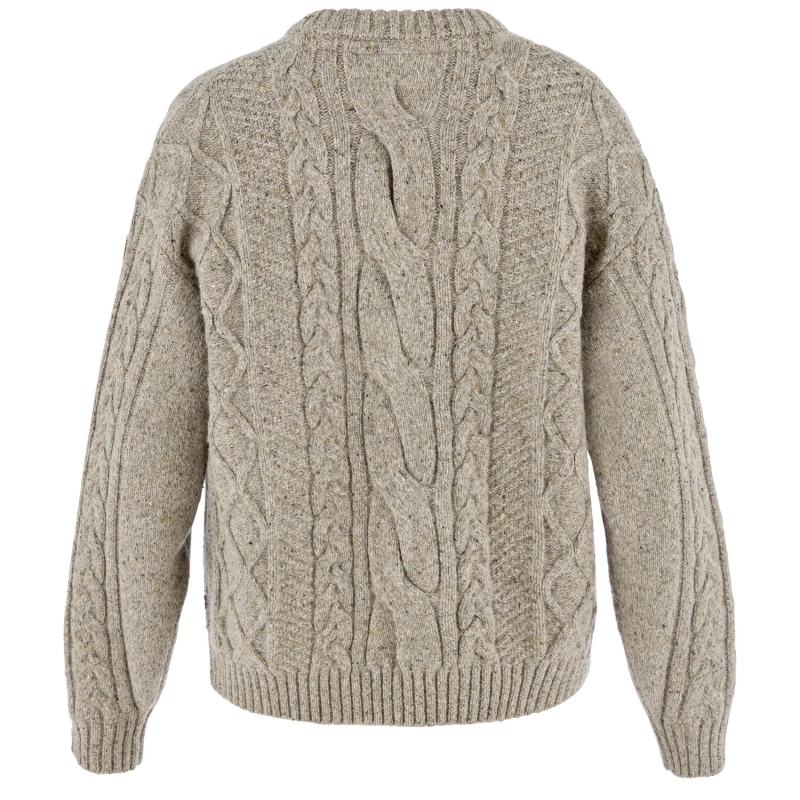 Ovik Cable Knit W | 021 Fog -2