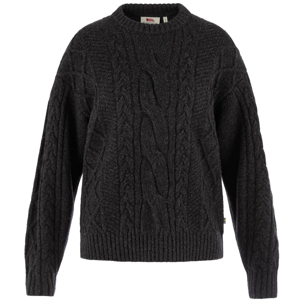 Ovik Cable Knit W | 550 Black -1