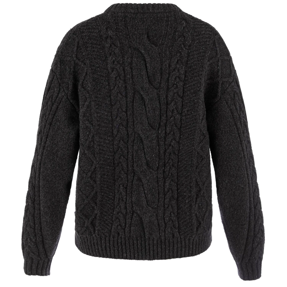 Ovik Cable Knit W | 550 Black -2