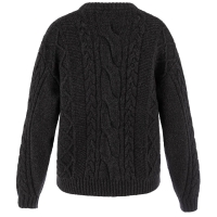Ovik Cable Knit W | 550 Black -2