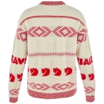 Fjallraven Jacquard Knit W | 113-334 Chalk White/True Red -2