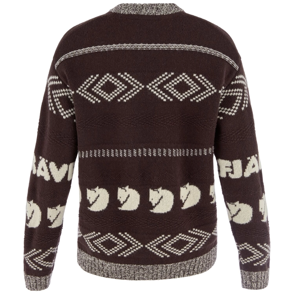 Fjallraven Jacquard Knit W | 294-191 Black Oak/Light Beige -2