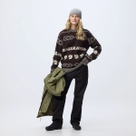 Fjallraven Jacquard Knit W | 294-191 Black Oak/Light Beige -3