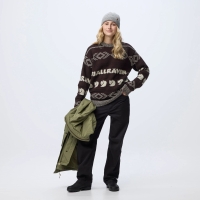 Fjallraven Jacquard Knit W | 294-191 Black Oak/Light Beige -3