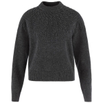 Ovik Solid Jacquard Knit W | 030 Dark Grey -1