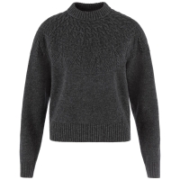 Ovik Solid Jacquard Knit W | 030 Dark Grey -1