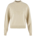 Ovik Solid Jacquard Knit W | 191 Light Beige -1