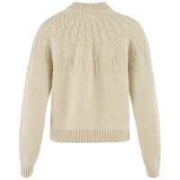 Ovik Solid Jacquard Knit W | 191 Light Beige -2