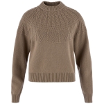 Ovik Solid Jacquard Knit W | 244 Suede Brown -1