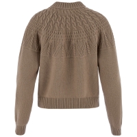 Ovik Solid Jacquard Knit W | 244 Suede Brown -2