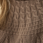 Ovik Solid Jacquard Knit W | 244 Suede Brown -4