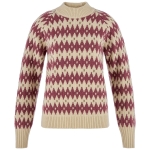 Ovik Jacquard Knit W | 191-410 Light Beige/Mesa Purple -1