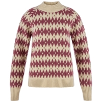 Ovik Jacquard Knit W | 191-410 Light Beige/Mesa Purple -1