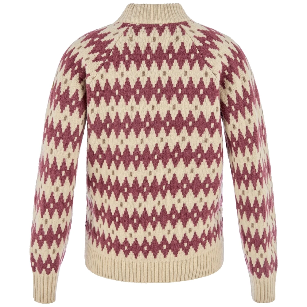 Ovik Jacquard Knit W | 191-410 Light Beige/Mesa Purple -2